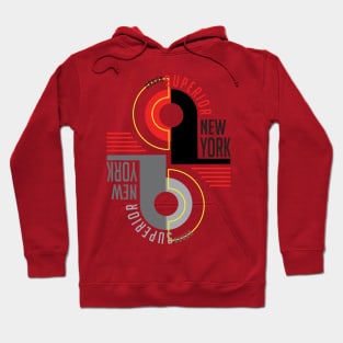 Superior New York Modern Typography Hoodie